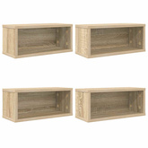 Stojak na płyty CD 4 szt. dąb Sonoma 40 x 17 x 17 cm