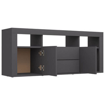 vidaXL Szafka pod TV, szara, 120x30x50 cm, materiał drewnopochodny