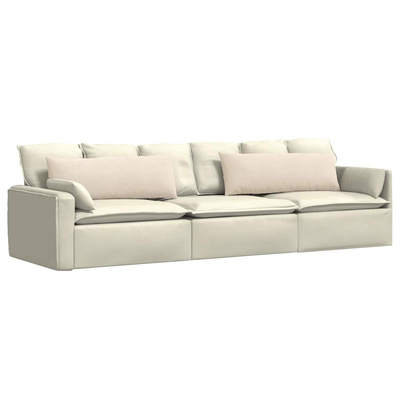 Poduszki na sofę 2 pcs Beżowy 120 x 40 cm tkanina