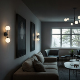 Lampa Dekoracyjna Belluno AM201 6xG9 Czarna