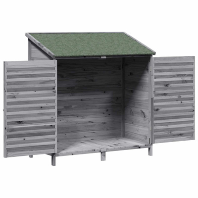 Shed ogrodowy Szary 106 x 56 x 113,5 cm Drewno Świerkowe