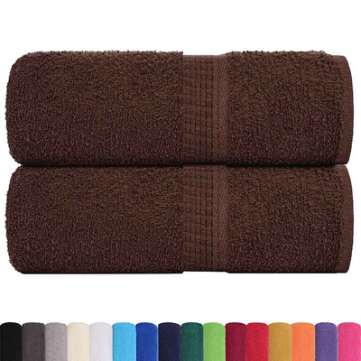 Ręczniki dla gości, FROGN, 2 szt., brązowe, 30x50 cm, 360 g/m?