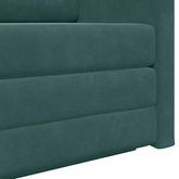 Sofa Bed Ciemna zieleń 124 x 71 x 78 cm Aksamit