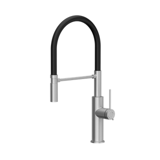 Quadron Bateria Kuchenna GEMMA Q LINE SteelQ stal szczotkowana, czarny wąż