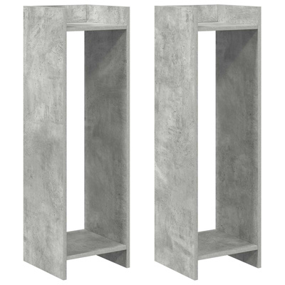 Stojak na rośliny 2 szt. Betonowy Szary 30 x 30 x 100 cm
