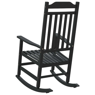 Fotel bujany Czarny 84 x 65 x 114 cm żywica