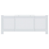 Osłona na kaloryfer z MDF, biała, 205 cm