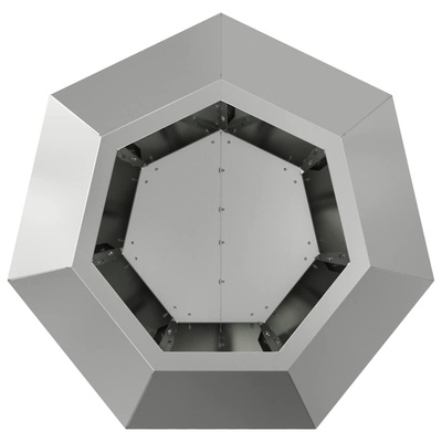Donica 2 pcs Srebrny 50 x 50 x 40 cm Stal Galwanizowana