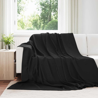 Koce narzutowe 6 pcs Czarny 240 x 220 cm Polar