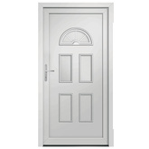 vidaXL Drzwi zewnętrzne, białe, 98x198 cm, PVC