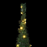 Choinka with LED String Lights Zielony 150 x 150 cm PVC
