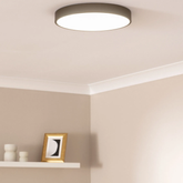 Plafon LED 31W Okrągły Czarny 40cm 3 Barwy Świecenia CCT Abruzzo Fabbri