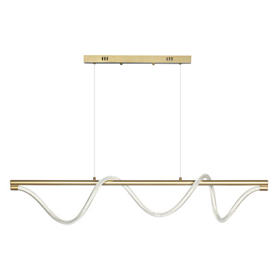 Lampa wisząca Serpente DDXZ003 55W złota - wężyk splot