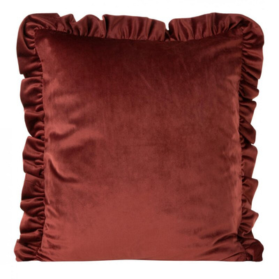Poszewka Velvet bordowa 45x45