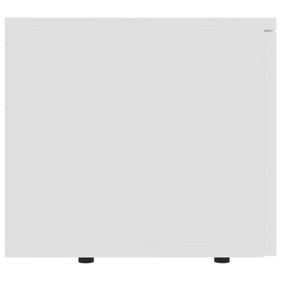 vidaXL Szafka pod TV, biała, 80x34x30 cm, materiał drewnopochodny
