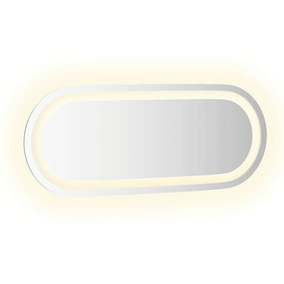 vidaXL Lustro łazienkowe z LED, 50x20 cm, owalne