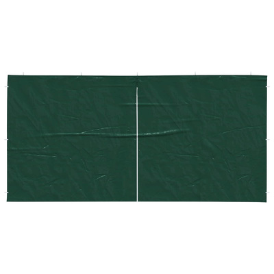 Ściana boczna namiotu na imprezy 2 pcs zielony 400 x 195 cm