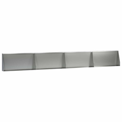Mur oporowy 4 szt. 80 x 12 x 40 cm Stal ocynkowana srebrny