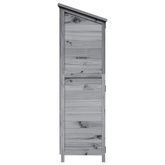 Shed ogrodowy Szary 106 x 56 x 176,5 cm Drewno Świerkowe