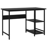 vidaXL Biurko komputerowe, czarne, 105x55x72 cm, MDF i metal
