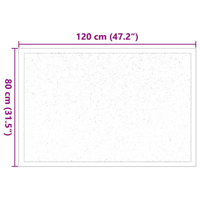 Dywanik drzwiowy Beżowy 60 x 40 x 1.2 cm Tkanina Teddy