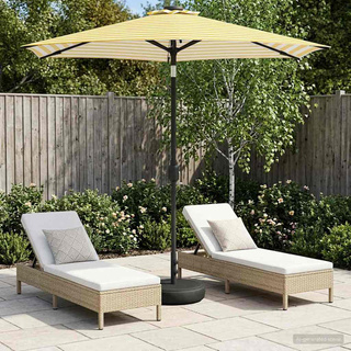 Parasol ogrodowy z oświetleniem LED i podstawą 230 x 230 cm