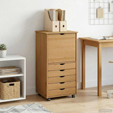 Rolkowa szafka 53 x 39 x 103 cm Lite drewno sosnowe