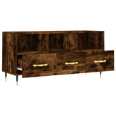 vidaXL Szafka pod TV, przydymiony dąb, 102x36x50 cm