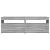 Szafka pod TV z LED, szary dąb sonoma, 120x35x40 cm vidaXL