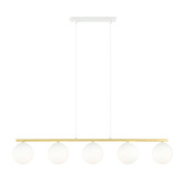 Lampa wisząca ALLORA 5 WH OPAL