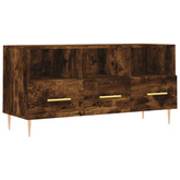 vidaXL Szafka pod TV, przydymiony dąb, 102x36x50 cm wariant 6