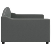 Sofa z funkcją spania, ciemnoszara, 90x190 cm, obita tkaniną