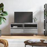 vidaXL Szafka pod TV, szary dąb sonoma, 100x34,5x44,5 cm model standard