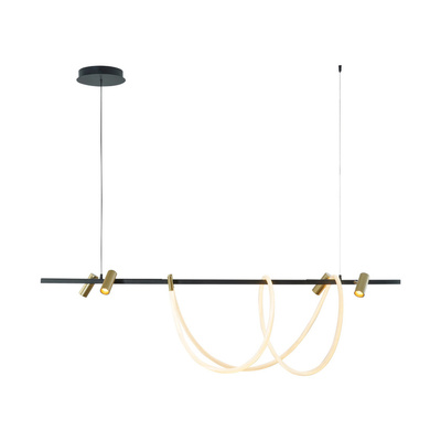 2200277L BALBO LAMPA WISZĄCA ZŁOTA-CZARNA/GOLD-BLACK