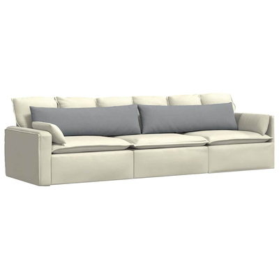 Poduszki na sofę 2 pcs Jasnoszary 145 x 40 cm tkanina