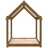 vidaXL Legowisko dla psa, miodowy brąz, 111x80x100 cm, drewno sosnowe