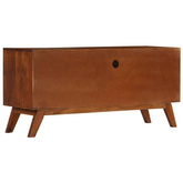 vidaXL Szafka pod TV z 3 szufladami, 110x35x50 cm, drewno akacjowe