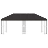 Altana z bokami 6 x 3 m antracytowy Poliester i Stal 190