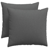 Poduszki na sofę 2 pcs Ciemnoszary 50 x 50 cm tkanina