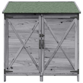 Shed ogrodowy Szary 106 x 56 x 113,5 cm Drewno Świerkowe