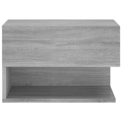vidaXL Wiszące szafki nocne, 2 szt., szary dąb sonoma model standard