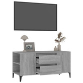 vidaXL Szafka pod TV, szary dąb sonoma, 102x44,5x50 cm