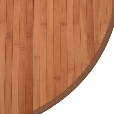 vidaXL Dywan okrągły, brązowy, 60 cm, bambusowy
