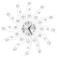 vidaXL Zegar ścienny z mechanizmem kwarcowym, nowoczesny design, 50 cm