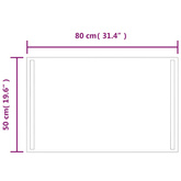 vidaXL Lustro łazienkowe z LED, 50x80 cm model standard