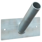 Uchwyt na maszt flagowy Srebrny 13 x 6 x 0,2 cm Stal