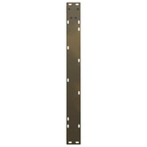 Nogi do stołu jadalnego w kształcie litery V 2 szt. Naturalna stal 90x(72-73,3) cm Stal