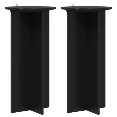 Stojak na rośliny 2 pcs Czarny 40 x 40 x 80 cm