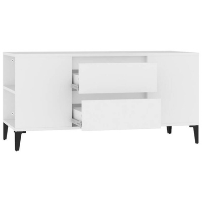 Szafka pod TV, biała, 102x44,5x50 cm, materiał drewnopochodny vidaXL