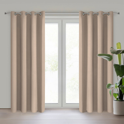 Zasłona Logan beżowa 135x250